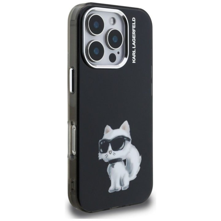 iPhone 16 Pro Max dėklas juodas Karl Lagerfeld