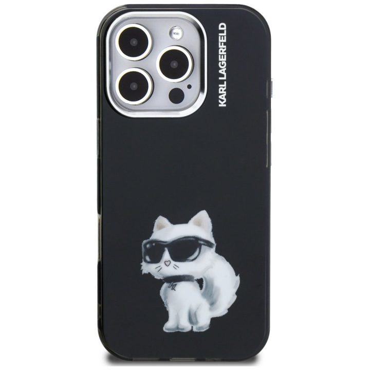 iPhone 16 Pro Max dėklas juodas Karl Lagerfeld