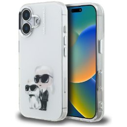 iPhone 16 dėklas baltas Karl Lagerfeld