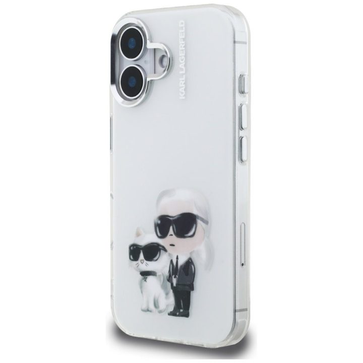 iPhone 16 dėklas baltas Karl Lagerfeld