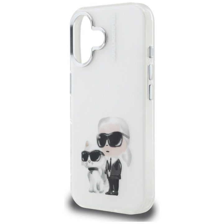 iPhone 16 dėklas baltas Karl Lagerfeld