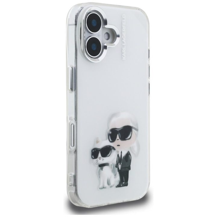 iPhone 16 dėklas baltas Karl Lagerfeld