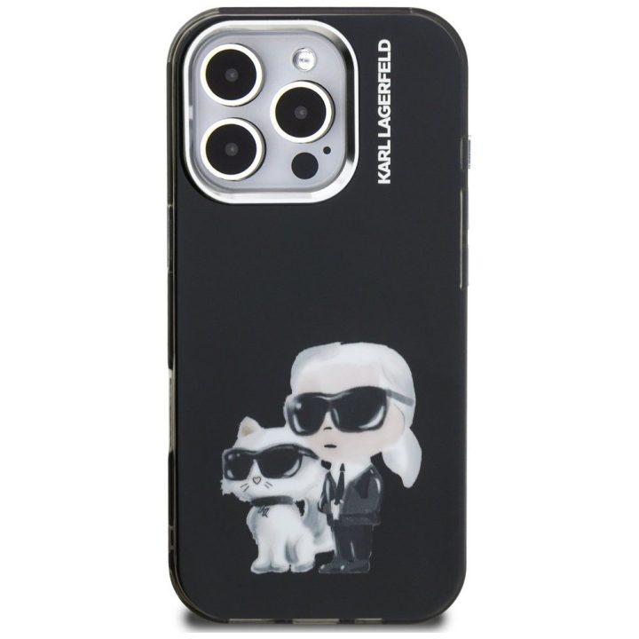iPhone 16 Pro dėklas juodas Karl Lagerfeld