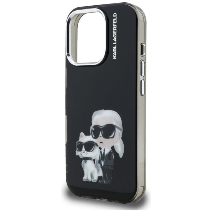 iPhone 16 Pro dėklas juodas Karl Lagerfeld