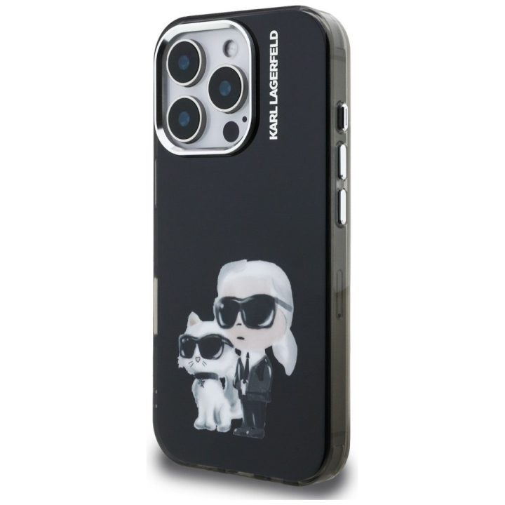 iPhone 16 Pro dėklas juodas Karl Lagerfeld