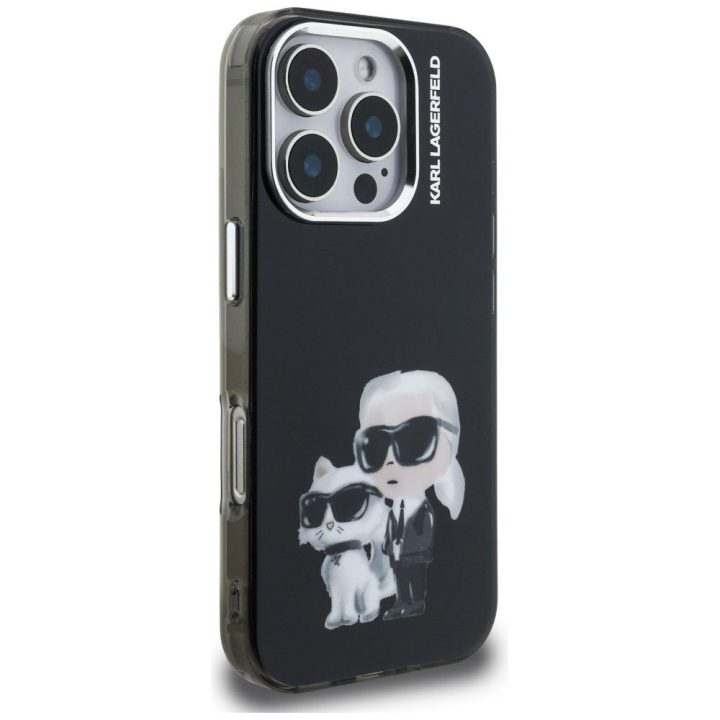 iPhone 16 Pro dėklas juodas Karl Lagerfeld