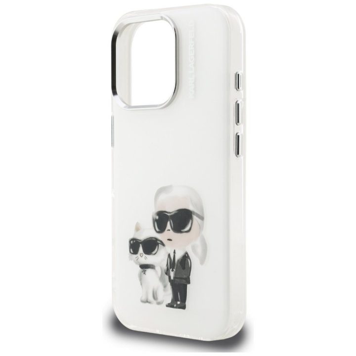 iPhone 16 Pro Max dėklas baltas Karl Lagerfeld