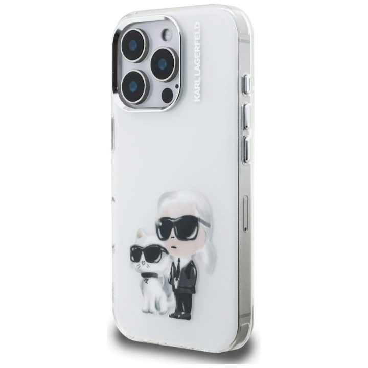 iPhone 16 Pro Max dėklas baltas Karl Lagerfeld