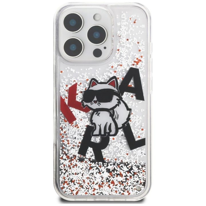 iPhone 16 Pro Max dėklas skaidrus Karl Lagerfeld