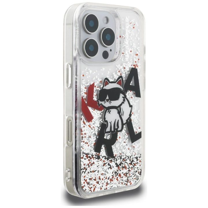 iPhone 16 Pro Max dėklas skaidrus Karl Lagerfeld