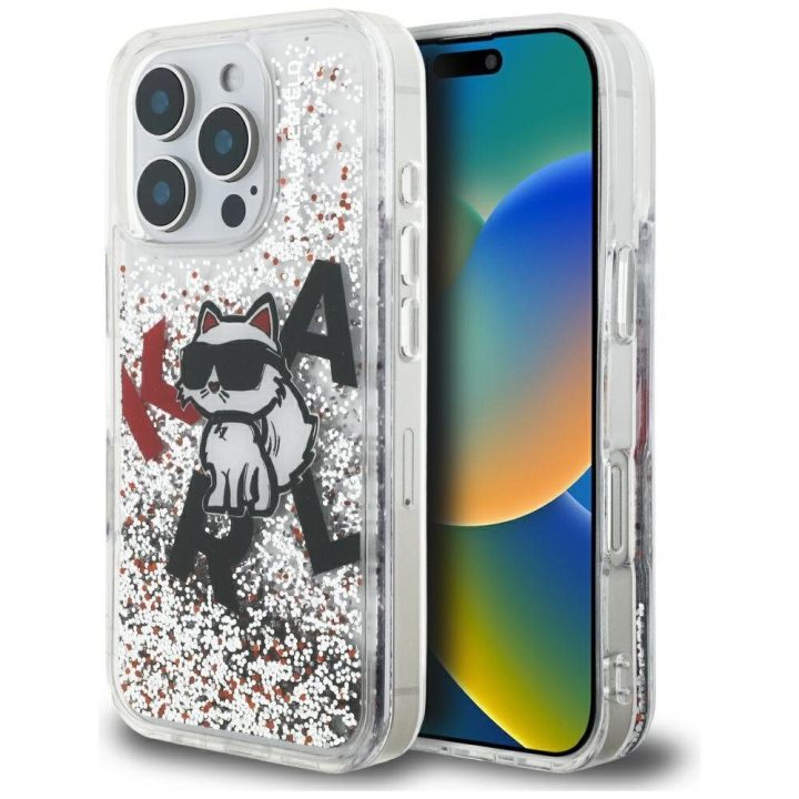iPhone 16 Pro dėklas skaidrus Karl Lagerfeld