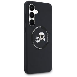 Samsung Galaxy S25 FE dėklas silikoninis juodas Karl Lagerfeld