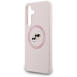 Samsung Galaxy S25 FE dėklas silikoninis rožinis Karl Lagerfeld