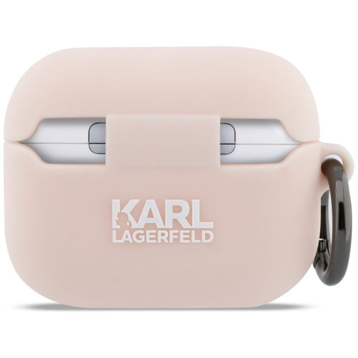 Dėklas silikoninis rožinis AirPods Pro 3 Karl Lagerfeld