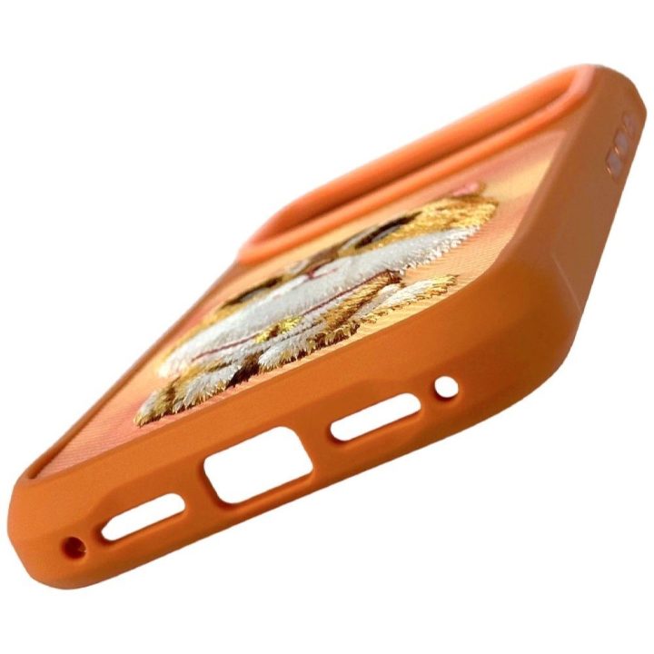 iPhone 17 Pro dėklas katės formos oranžinis Nimmy