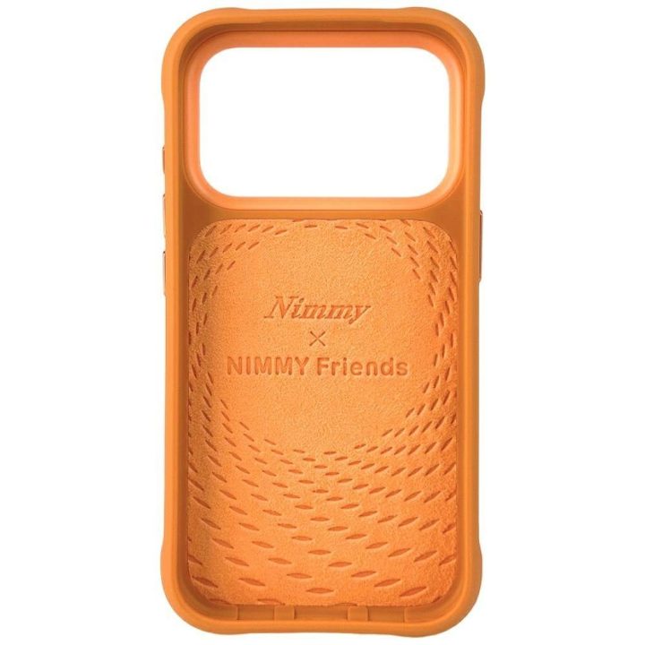 iPhone 17 Pro Max dėklas oranžinis Raccoon Nimmy