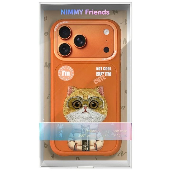 iPhone 17 Pro dėklas oranžinis Cool&Cute Nimmy