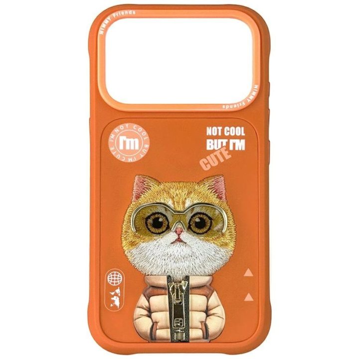 iPhone 17 Pro dėklas oranžinis Cool&Cute Nimmy