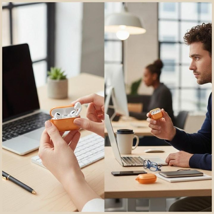 AirPods Pro 3 dėklas oranžinis Uniq