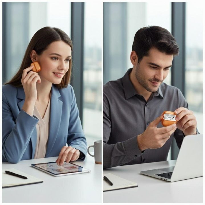 AirPods Pro 3 dėklas oranžinis Uniq