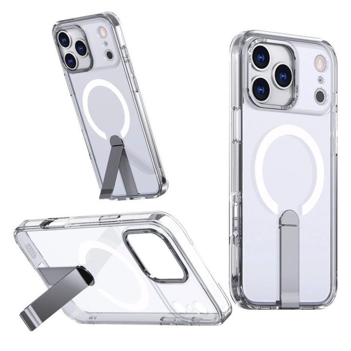 Dėklas Samsung Galaxy S26 permatomas su stovu Hybrid Armor X