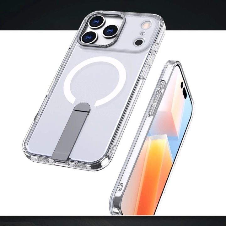 Dėklas Samsung Galaxy S26 permatomas su stovu Hybrid Armor X