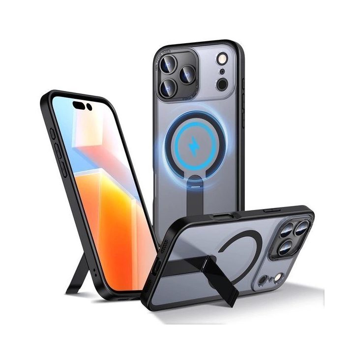 Dėklas Samsung Galaxy S26 Ultra su stovu juodas Hybrid Armor X