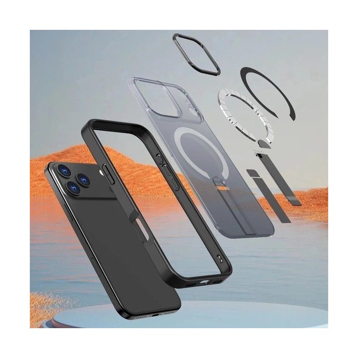 Dėklas Samsung Galaxy S26 Ultra su stovu juodas Hybrid Armor X