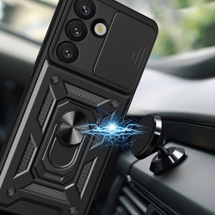 Dėklas Samsung Galaxy S26 Ultra nugarinis juodas Hybrid Armor