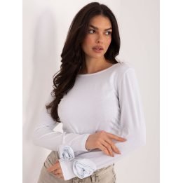 Palaidinė moteriška balta ilgomis rankovėmis IT-BZ-22079.55