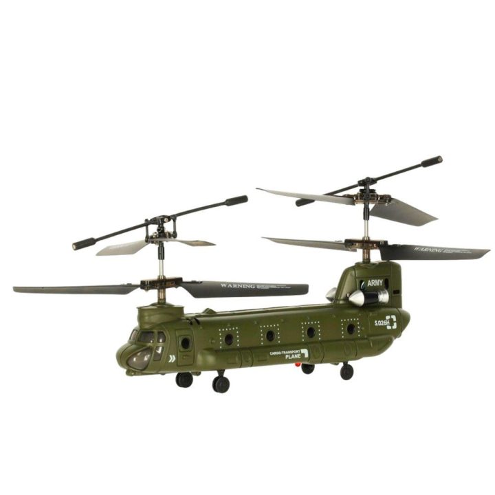 RC sraigtasparnis su valdymo pultu Syma S026H-1 žalias khaki