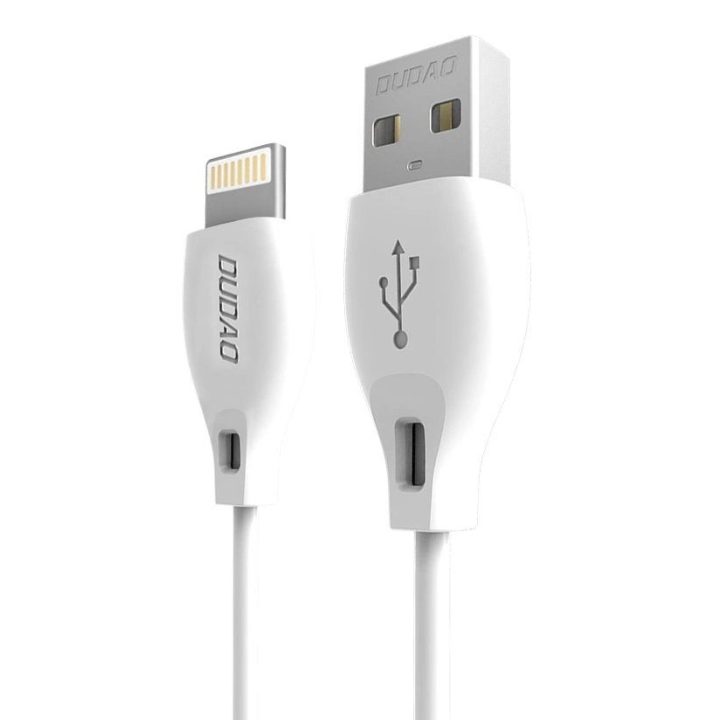 Įkrovimo laidas Lightning 2.4A 1m baltas