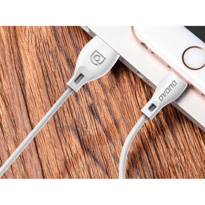 Įkrovimo laidas Lightning 2.4A 1m baltas