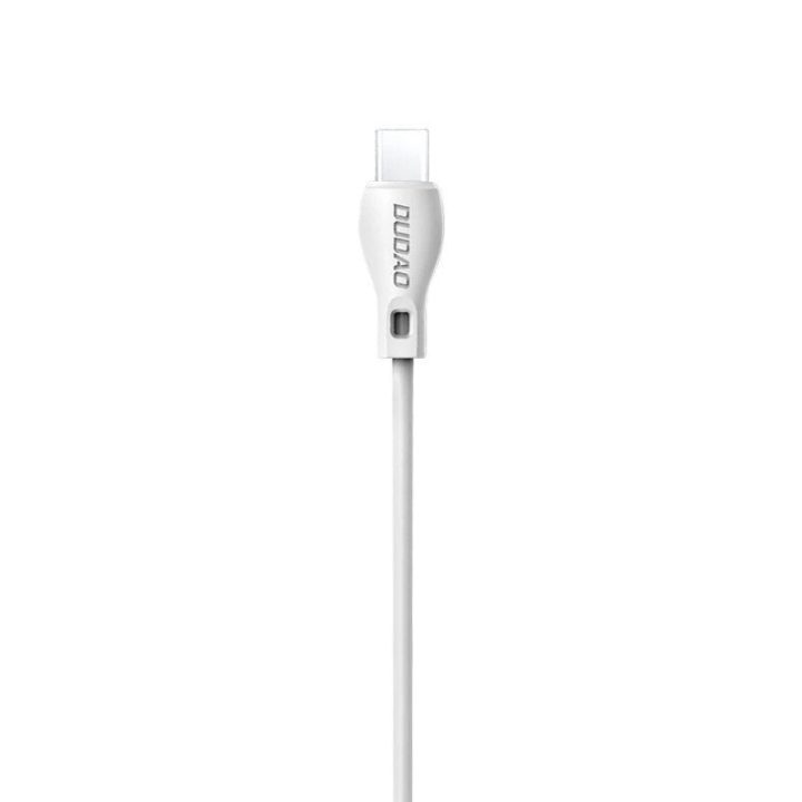 Įkrovimo laidas USB-C 2.1A 1m baltas