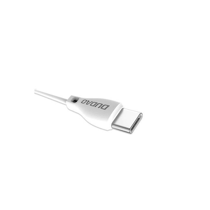Įkrovimo laidas USB-C 2.1A 1m baltas