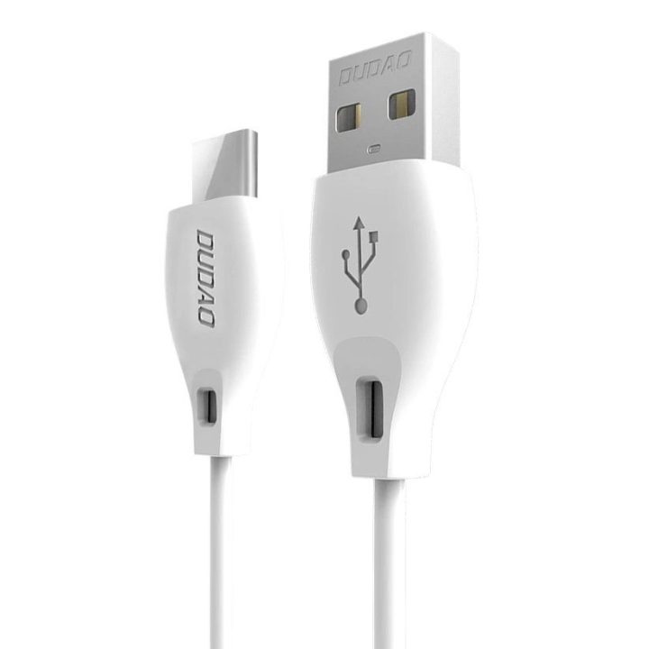 Įkrovimo laidas USB-C 2.1A 1m baltas