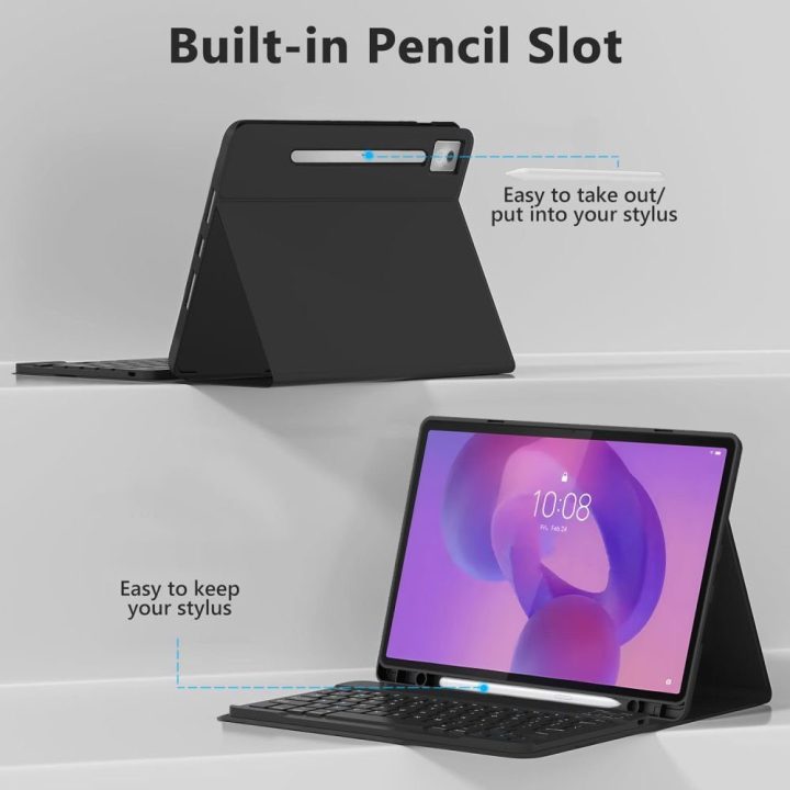 Dėklas planšetei Lenovo Idea Tab Pro 12.7 su laikikliu