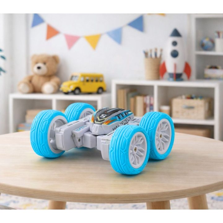 RC akrobatinis visureigis automobilis 360° mėlynas 1:32