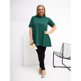 Palaidinė moterims plus size tamsiai žalia