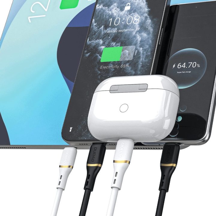 Įkrovimo laidas USB-C – Lightning 1m 30W juodas
