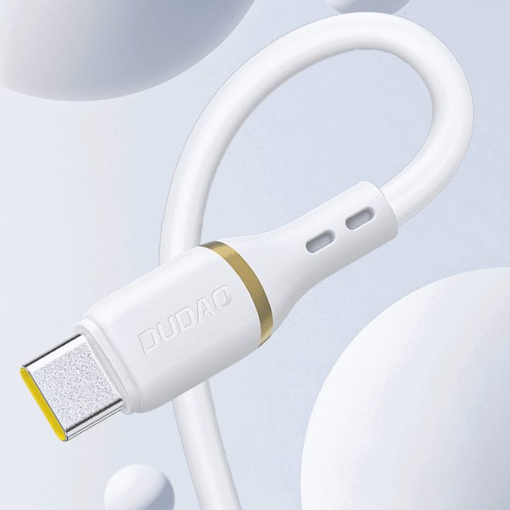 Įkrovimo laidas USB-A – Lightning 1m 30W silikoninis baltas