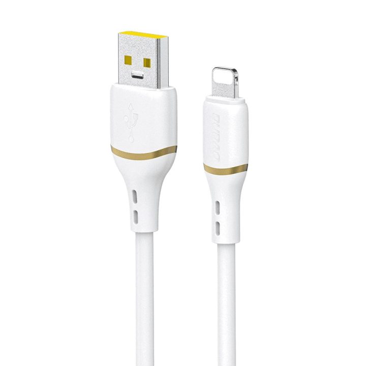 Įkrovimo laidas USB-A – Lightning 1m 30W silikoninis baltas
