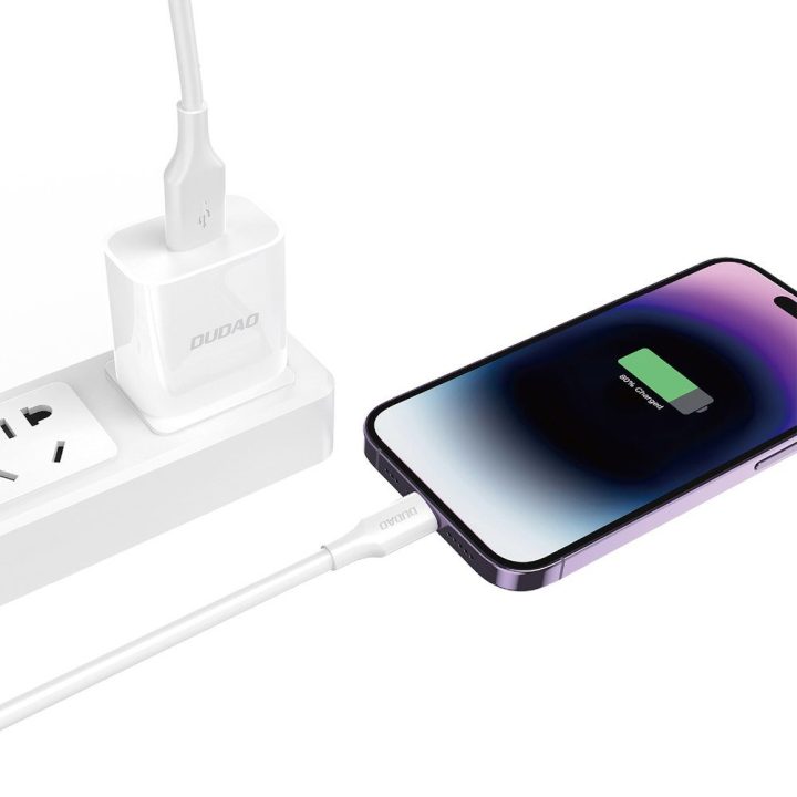 Įkrovimo laidas USB-A – Lightning 6A 1.2 m baltas