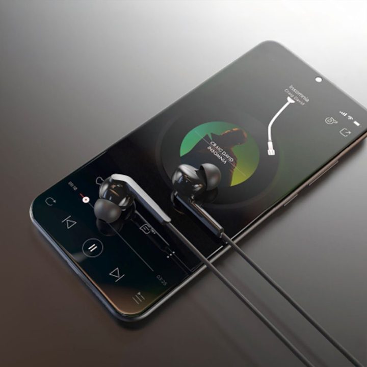 Laidinės ausinės su USB-C jungtimi juodos X3