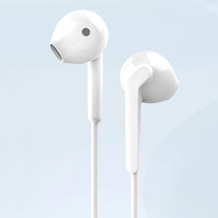 Laidinės į ausis įkišamos ausinės USB-C baltos