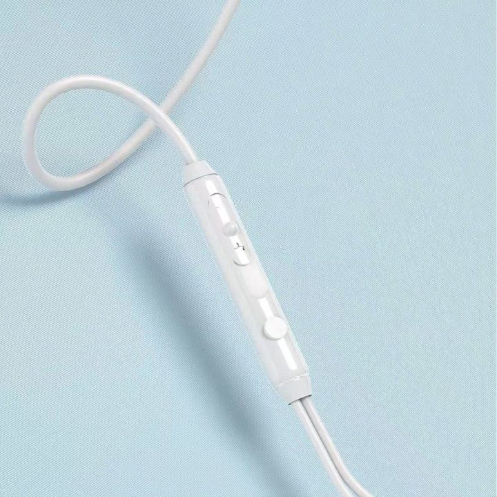 Laidinės į ausis įkišamos ausinės USB-C baltos