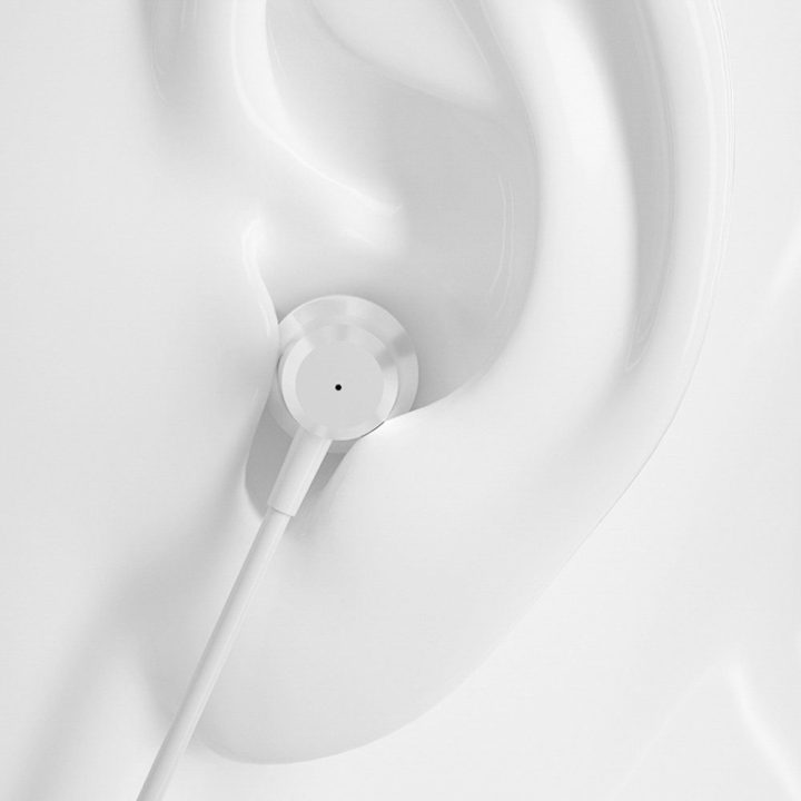 Ausinės į ausis su valdymu 3.5 mm jungtis baltos X10PRO