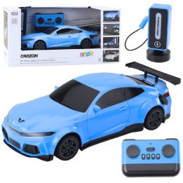 Elektrinis sportinis R/C automobilis su įkrovimo stotele mėlynas