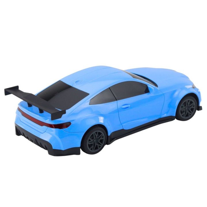 Elektrinis sportinis R/C automobilis su įkrovimo stotele mėlynas