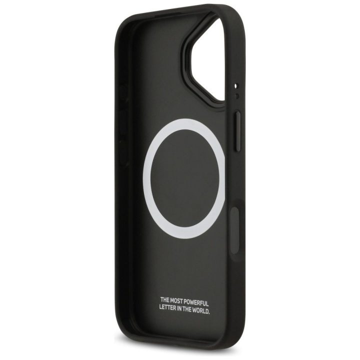 Dėklas telefonui iPhone 17 su MagSafe juodas ir pilkas BMW